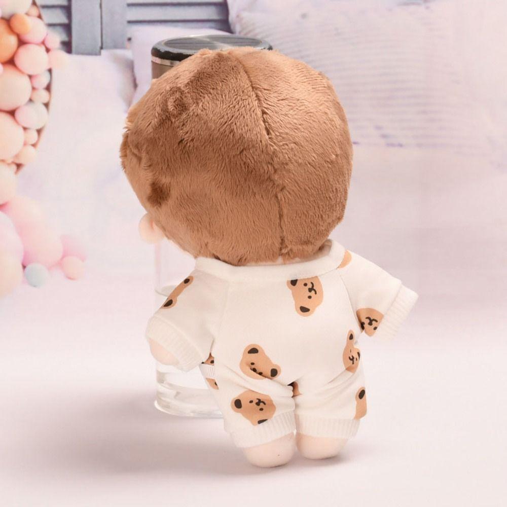 Cartoon Cotton Doll Pajamas  For 15cm/20cm Cotton Doll/for 1/12 BJD Dolls