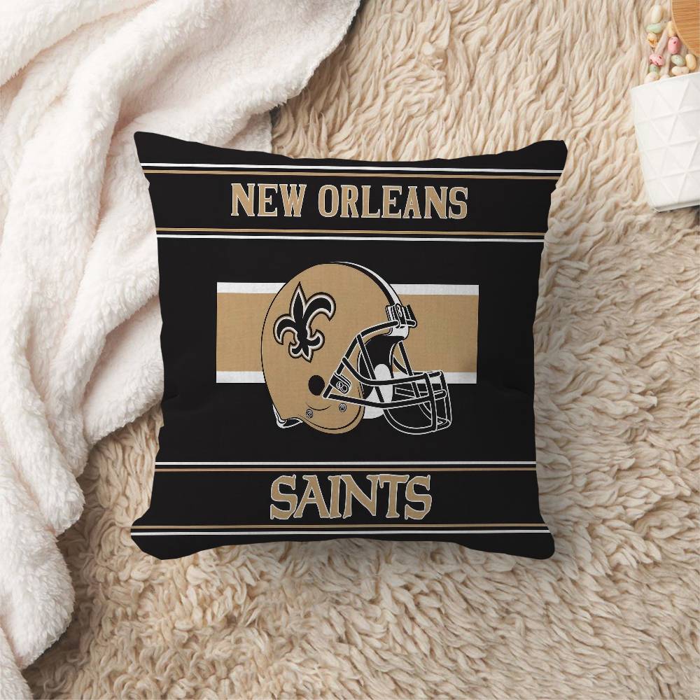 N-New O-Orleans S-Saints Pillow Anime Pillow Sofa Bed Head Pillow Cover Cushion Cover 45X45 Cm Fashion