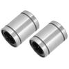 2Pcs Linear Motion Bearings Flange Extended Fast Rotating Speed Low Noise Bearing LM20UU