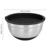 1pc Salad Bowl Mixing Bowls with Lids and Non Slip Bases Stainless Steel Mixing Bowls Set for Baking Nesting Storage Bowls