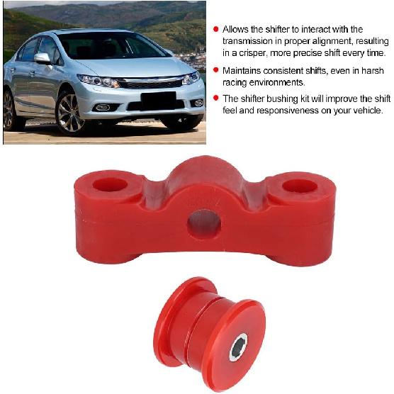 Acouto Shifter Stabilizer Bushing Kit for Civc/CRX 1984-1987 for SI 1999-2000 for Integra 1990-2001 Red Manual Shifter Stabilizer Bushing Set