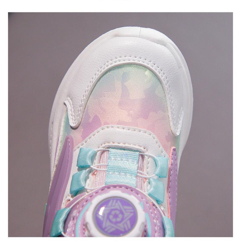 Mote Koreanske Barnesko Løpesko Vår og Høst Nye Lær Vanntett Myk Såle Komfortable Sportssko