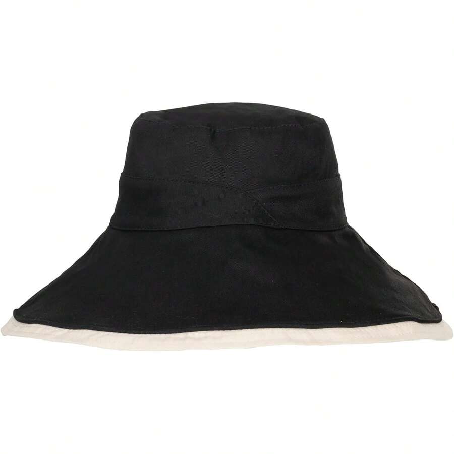 Womens Wide Brim Reversible Sun Hat Beach Cap Packable