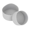2Pcs Silicone Bumper Boot Protective Water Bottle Bottom Sleeve Cover for Space Thermal Cup Gray