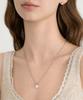Tatiana (Silver 925) Oval Cubic Pearl Necklace Nz2551