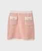 Untage Rib Waist Mini Knit Skirt (Pink)_Utw-Sc02