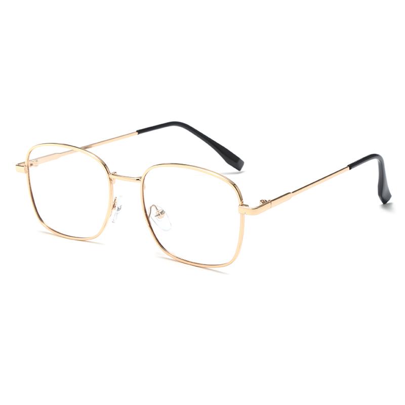 Square Metal Photochromic Anti Radiation Eyeglass For Woman Men Photochromic Sunglasses Anti Blue Light Eye Protection Glasses