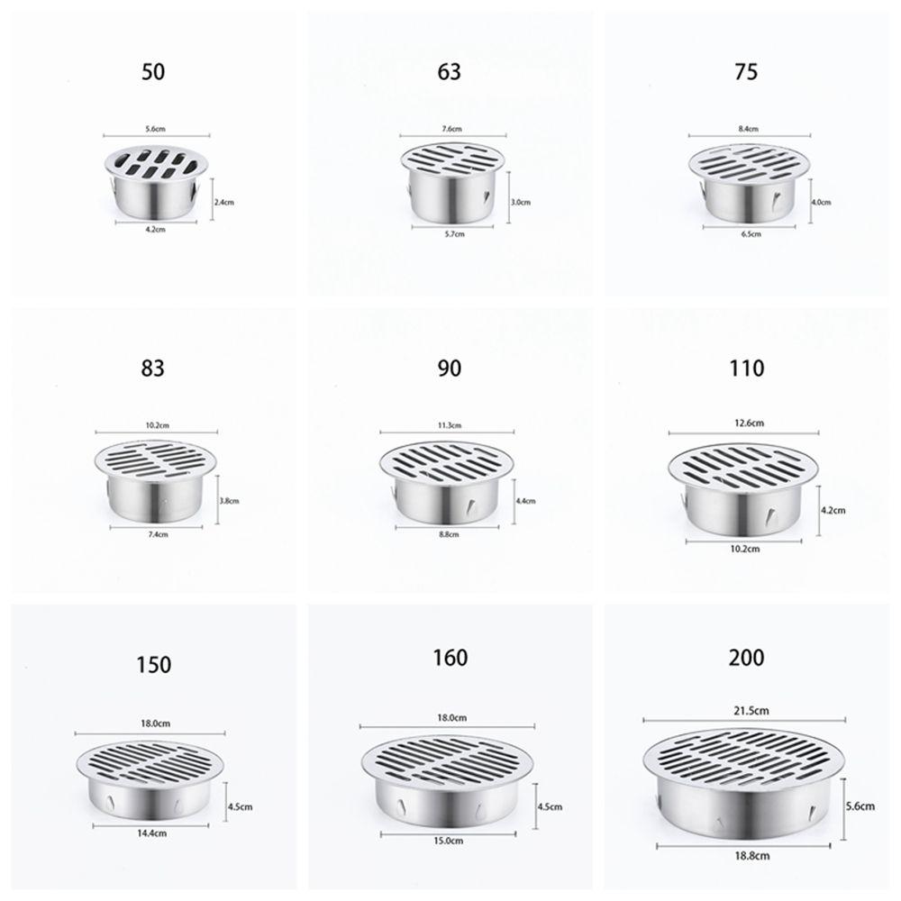 Balcony Drainage Bathroom Supplies Floor Drain Rain Pipe Cap Drainage Stopper Plug Floor Strainer