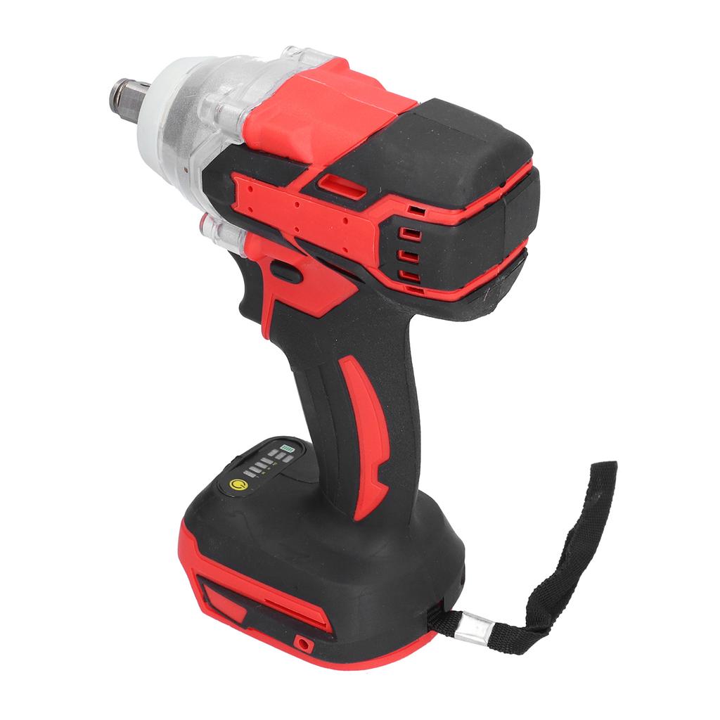 Impact Wrench Electric Brushless Cordless Driver 12in Chuck 18V Tool for Maintenance