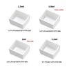 50PCS Empty Watercolour Pans Empty Half Pan Empty Paint Tray Watercolour Paint Storage Box for Watercolour Oils Acrylic