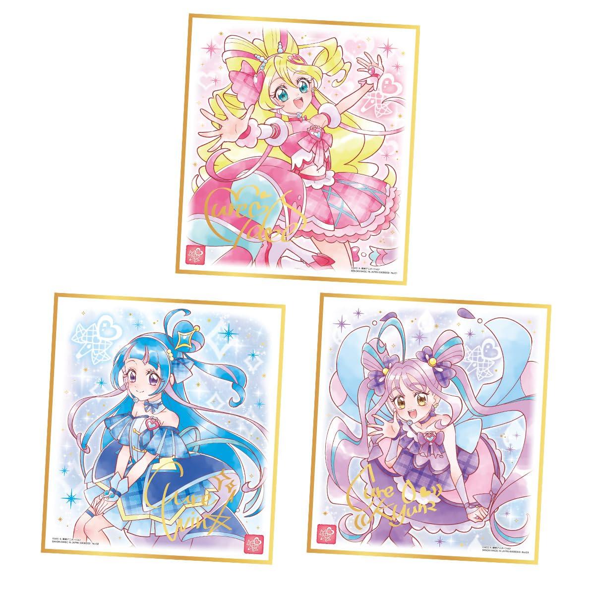 BANDAI PreCure Shikishi ART7 Набор жевательной резинки с игрушкой [Коробка 10 шт.]