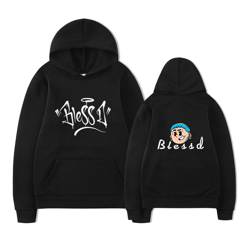 

Blessd Pullover Hoodies Merch Men Women Sweatshirt Men Hoodie Vintage Unisex Pullover Tops Oversize Clothing S