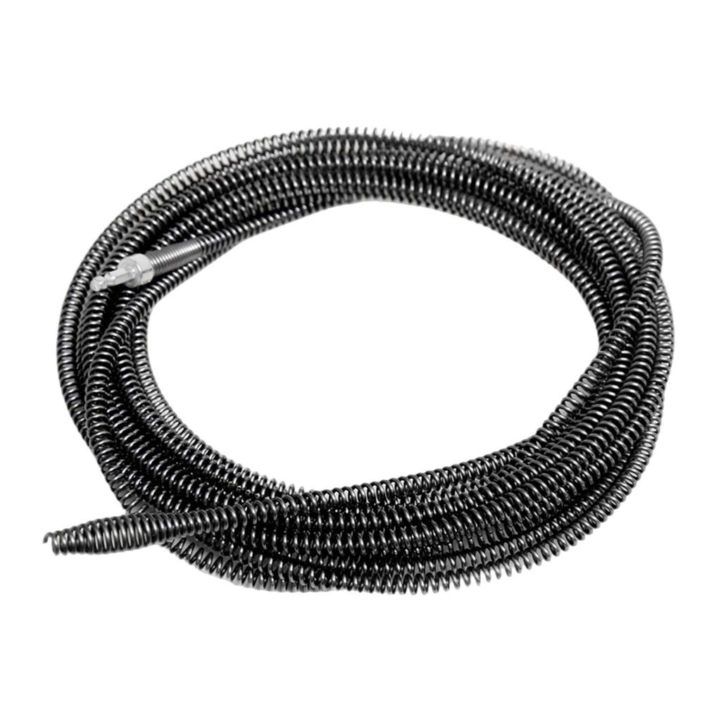 Cable Efficient Spring Steel Drain Cleaner Flexible Plumbing Auger Tool Metal Construction Suitable