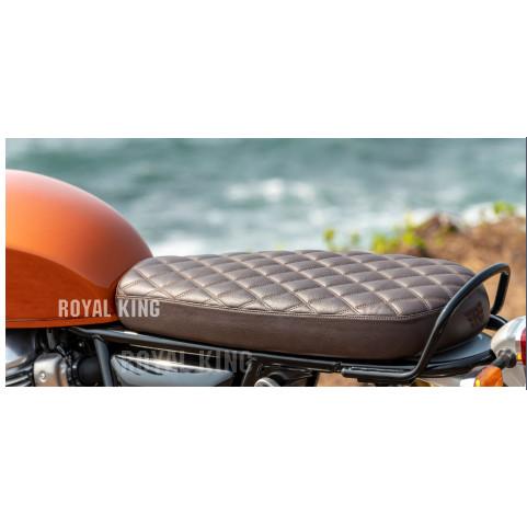 Royal Enfield "Brown Signature Bench Seat" Fit for Continental GT-650cc