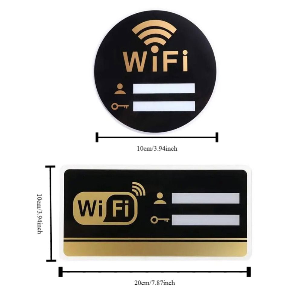Handwriting WIFI Signage Convenient Signal Indication Signage 3D Wall Stickers  Public Place