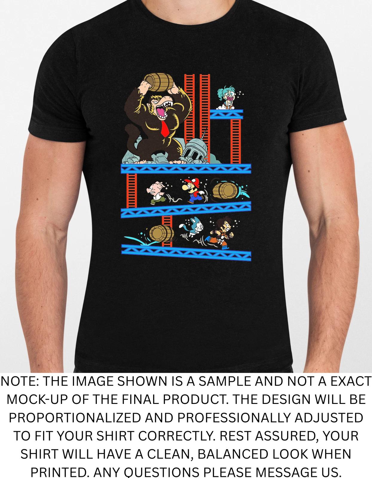 Men s and Women s T-shirts Goku Mario Graphic XXXXL