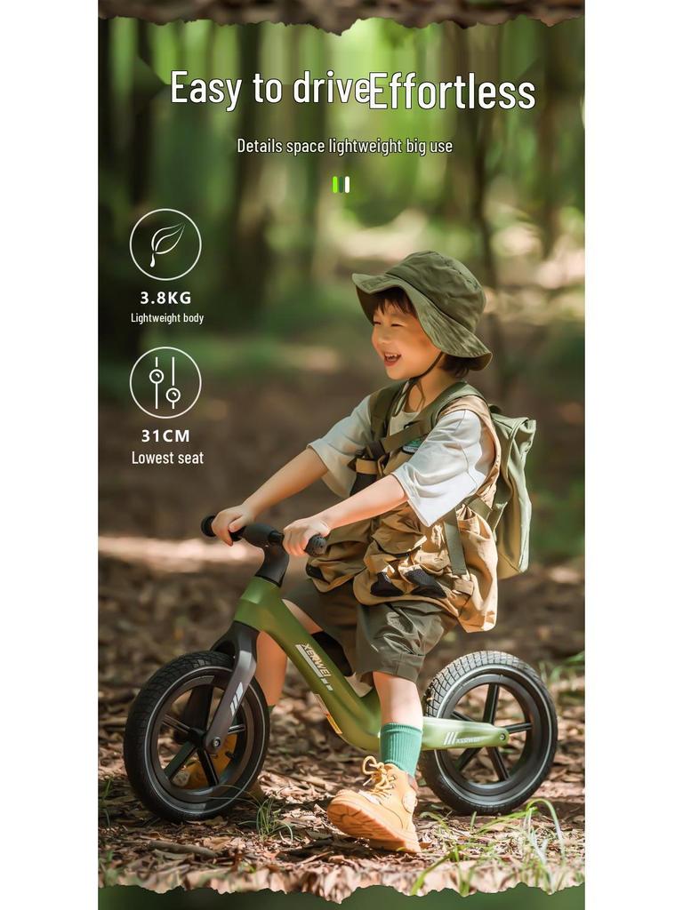 Kids' 12-Inch Balance Bike for Ages 2-7