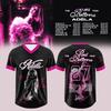 Adela Adéla The Red Bottoms Tour 2027 Maglia da Calcio Scollo a V Bordino Rosa Manica Corta Rete Maglia da Calcio Donna Uomo T-shirt Stampa