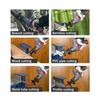 AC 110-240V Cordless Reciprocating Saw + 4 Saw Blades Adjustable Speed Chainsaw Wood Metal PVC Pipe Cutting with 1/2 Lithium Battery