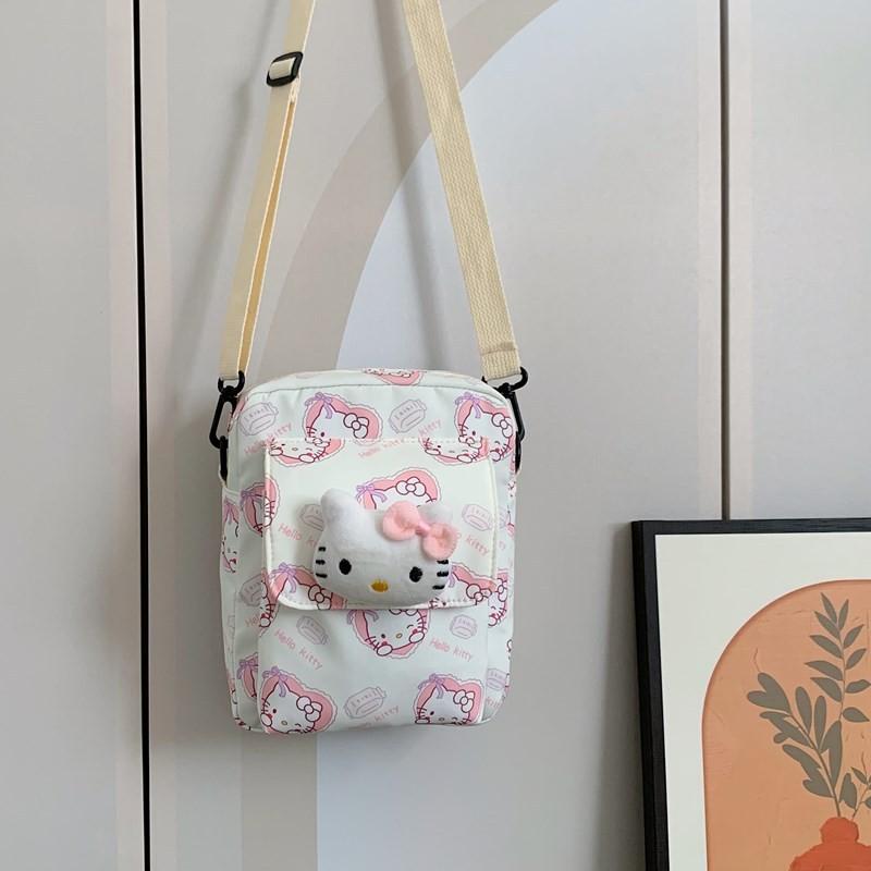 

Kids Nylon Crossbody Bag Lightweight Waterproof Backpack For Preschoolers** Characters Included) белый