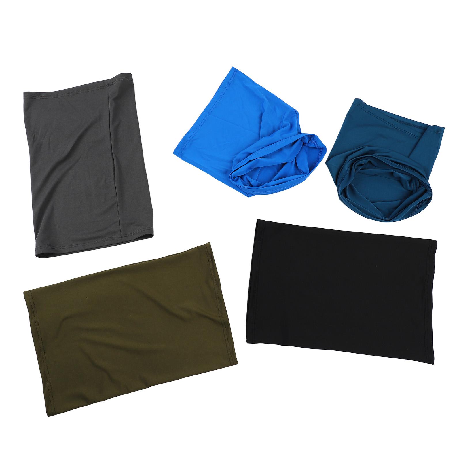 

5 Pcs Sun Protection Face Scarf Ice Touch Feeling Windproof Breathable UV Protection Outdoor Neck Face Cover