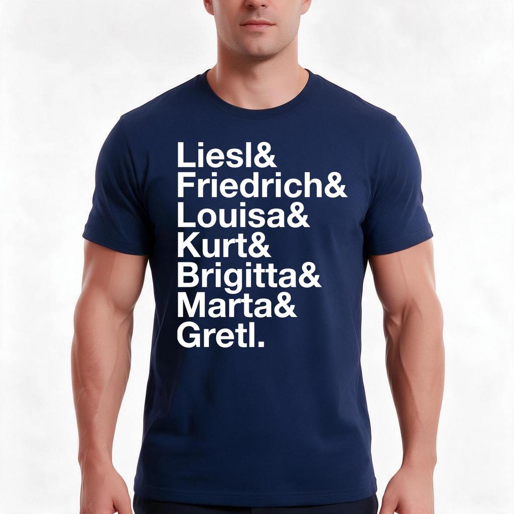 Sound Of Music Broadway Musicals Julie Andrews Ampersand Tshirt Summer Casual Cotton Tee Oversized Streetwear Tops