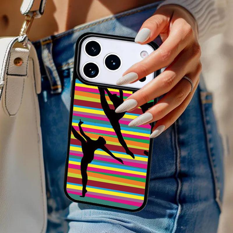 gymnastics silhouette Phone Case For iPhone 17 Air 14 15 13 12 Max Cover For Apple 14 15 16 16e 11 Pro Max Plus
