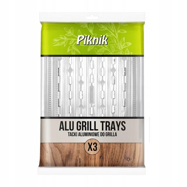 15X Tacka Taca Jednorazowa Aluminiowa Prostokątna Na Grill Grillowa Zestaw