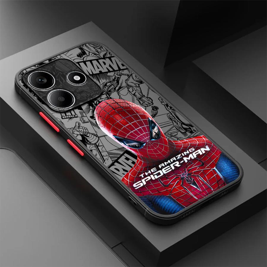 

Чехол для телефона Funda для Xiaomi Redmi Note 14 9S 12 10 11 13C 14C A4 13 Pro Plus Marvels Человек-паук Грут Redmi Note 13 4G