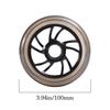 Silent 100/110mm Scooter Wheels Thick Aluminum Alloy Stunt Scooter Wheels With Bearings Stable Roller Wheels Parts Adults Kids
