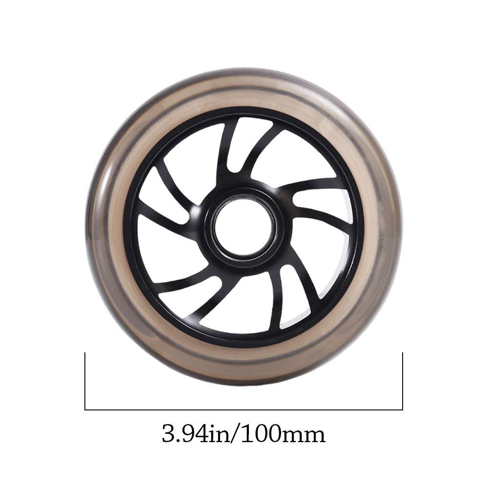 Silent 100/110mm Scooter Wheels Thick Aluminum Alloy Stunt Scooter Wheels With Bearings Stable Roller Wheels Parts Adults Kids