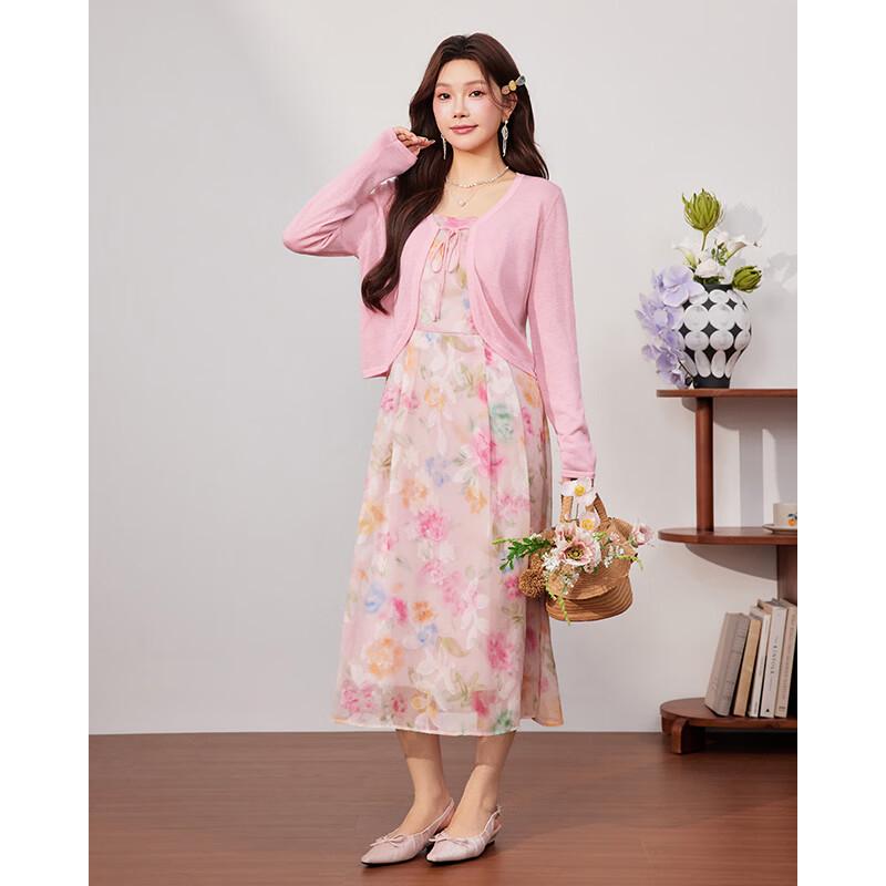 IEF 2026 Summer Floral French Style Long Dress