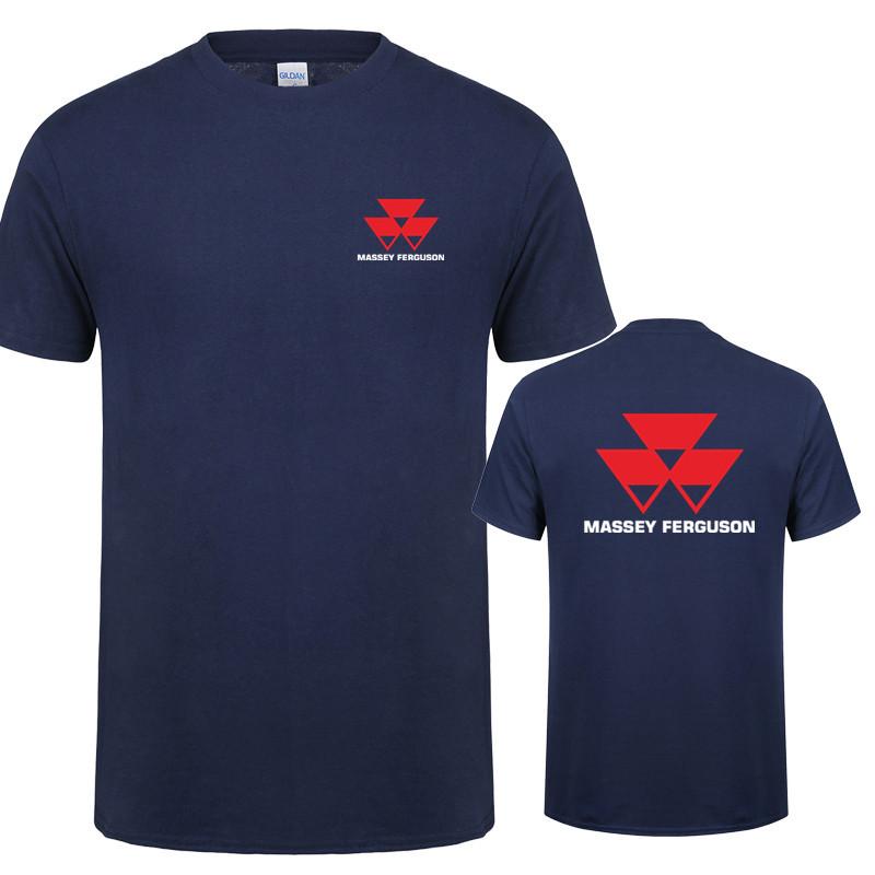 Massey Ferguson T Shirt Tops New Fashion Short Sleeve Massey Ferguson Tractor Agriculture Logo Tshirts Tees Tshirts Lh074