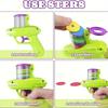 Cat Dog Toy with Colorful Flying Discs Set, Pet Toy Gun Launcher Interactive Toys for Kitten Indoor & Outdoor Training Chasing