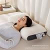 Washable Knit Cotton Neck Support Pillow With SPA Massage Design Adults Home Hotel Student Use