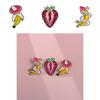 Unique Stylish And Fruit Themed Alloy Brooches With Colorful Strawberry And Banana Patterns For Accessories Trendy
