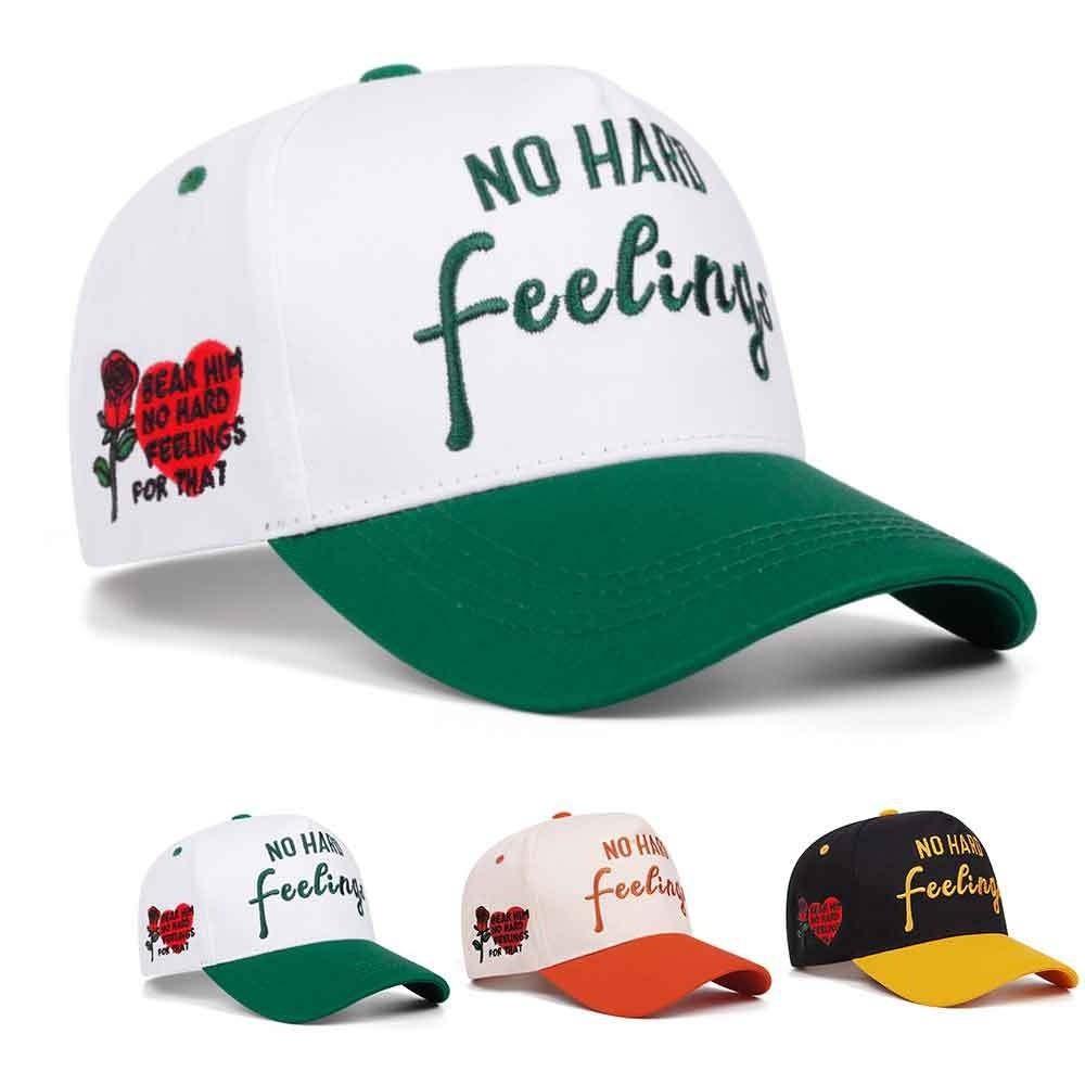 Rose Embroidery Duckbill Hats NO HARD Letter Casual Caps Fashion Baseball Caps Outdoor