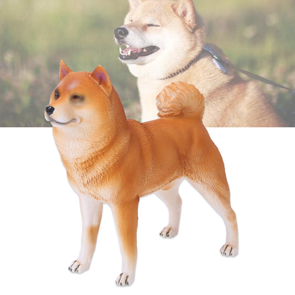 Lifelike Simulation Animal Model Plastic Dog Shape Gift Home Office Decoration Educational Toy
