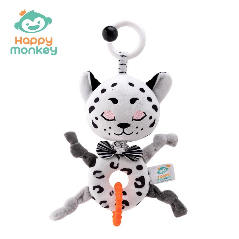 Newborn Baby Mobile Music Pull Ring: Soothing Plush Toy for Crib, Stroller, or Car (0-1 Year)