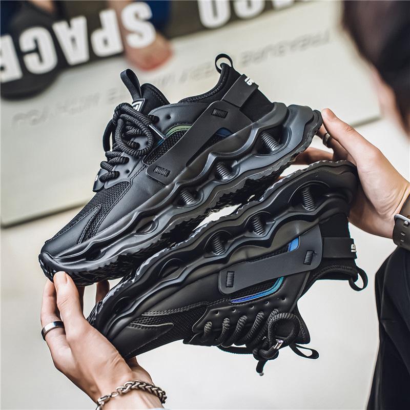 Men's shoes summer new thick-soled heightening dad shoes original mesh breathable men's casual shoes student sports shoes tide