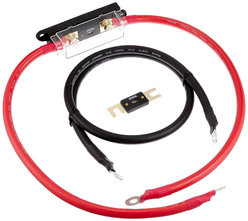 ONE GAIN 1500W Class 12V Type Inverter Fused Cable for COTEK Inverters SK1500-112/ST1500-112 (1512KIV)