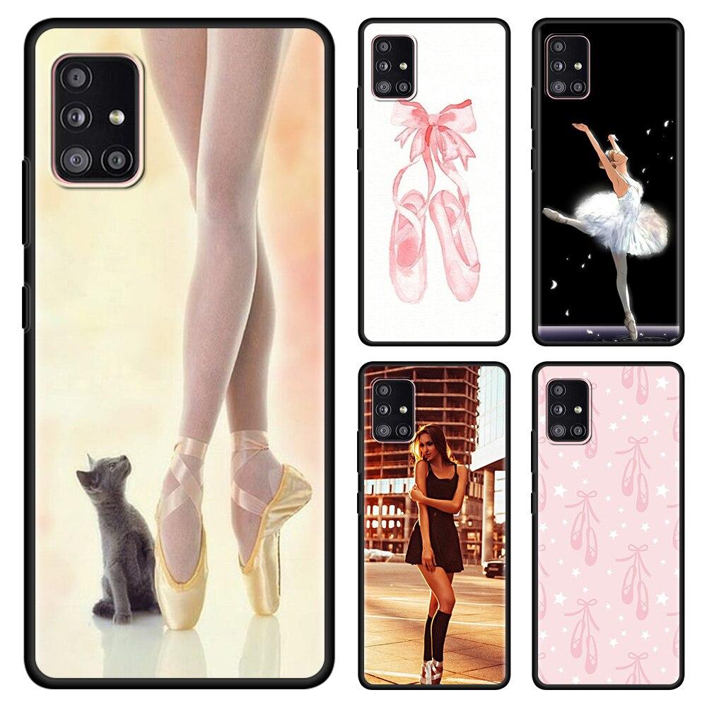 

Phone Case For Samsung Galaxy A51 A12 A21s A71 A52 A31 A02s A11 A41 A01 A51 A02 F42 A72 A32 A22 4G/5G Ballet Girl Swan Dance