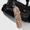 Retro Tail Hanging Keychain Long Hair Plush Tail Keyring Sweet Cool Bag Charms  Purse Handbag