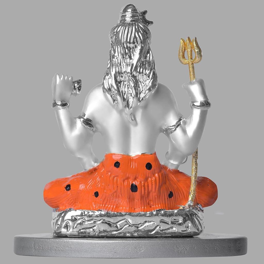 Lord Shiva Idlos for Car Dashboard Shivji Statue for Peace and Prosperity Mahadev Religious Idol and Figurines for Home Decor Showpiece, Office, Pooja
