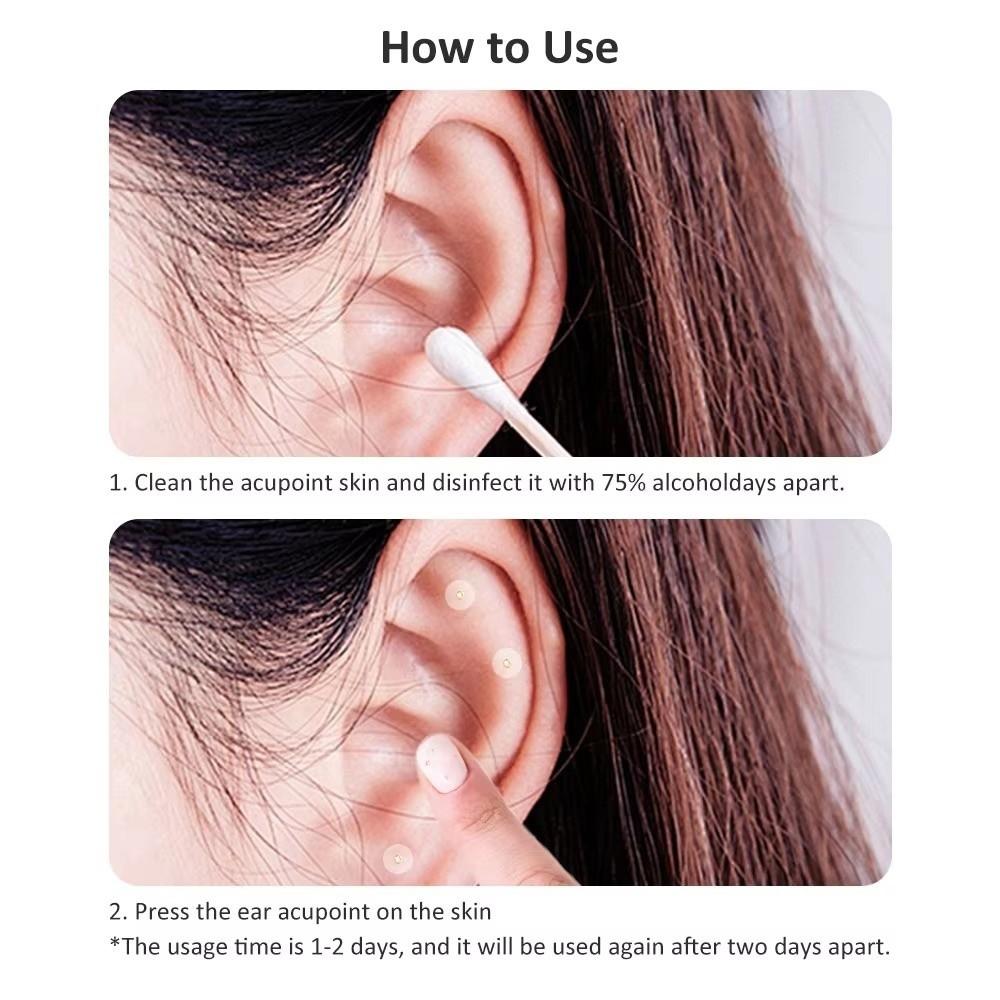 20PCS Breathable Ear Bead Patch Press Bead Acupressure Bead Auriculotherapy Patch Wellness Pressure Point