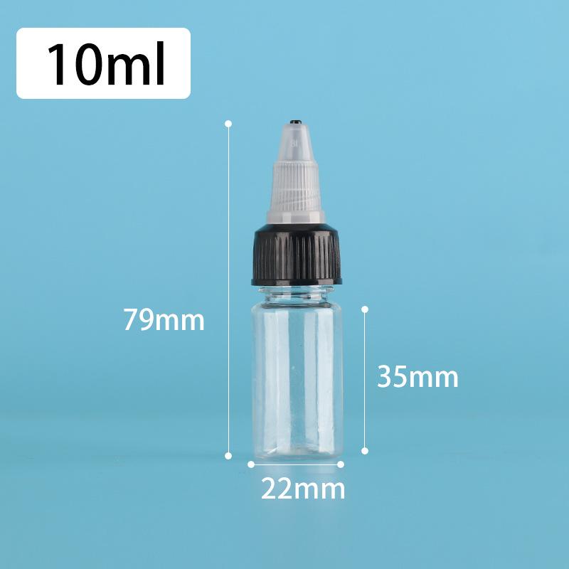 

PET Jelly Bottle with Rotating Cap - Liquid Pigment Dropper, Refillable, Available in 60/80/100/200ml Sizes