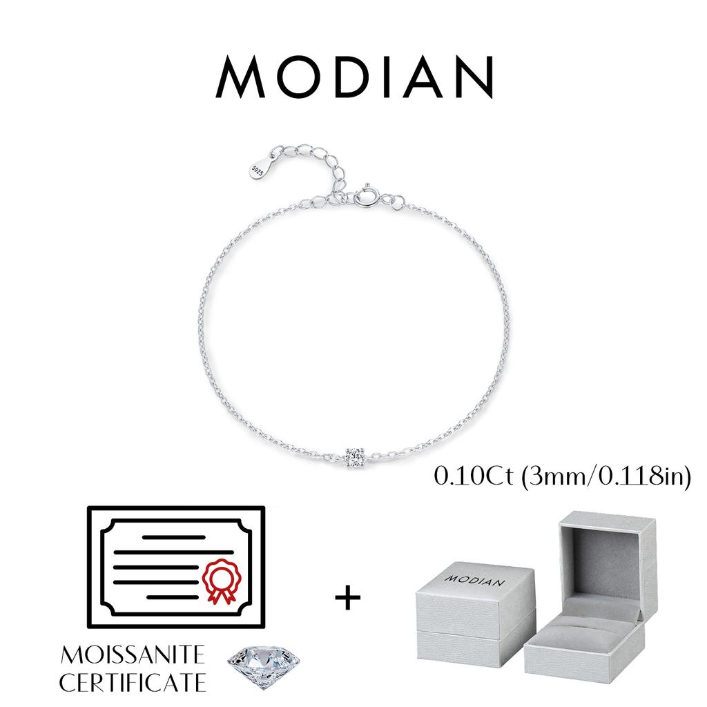 D Color Moissanite Bracelet 925 Sterling Silver Classic Minimalist Daily Link Chain Bracelet For Women Fine Jewelry