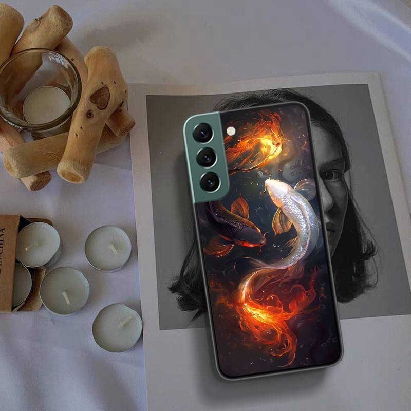 Majestic Koi Fish Phone Case For Samsung Galaxy S22 S25 Ultra S21 S10 Plus S26 Edge S20 S23 S24 FE Cover Silicone Soft TPU C