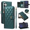 For Samsung Galaxy S24 FE Wallet Case with Straps,Rhombus Leather Stand Phone Cover