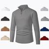 Sweater Men's Autumn Winter New Half-zipper Stretch Slim Base Shirt